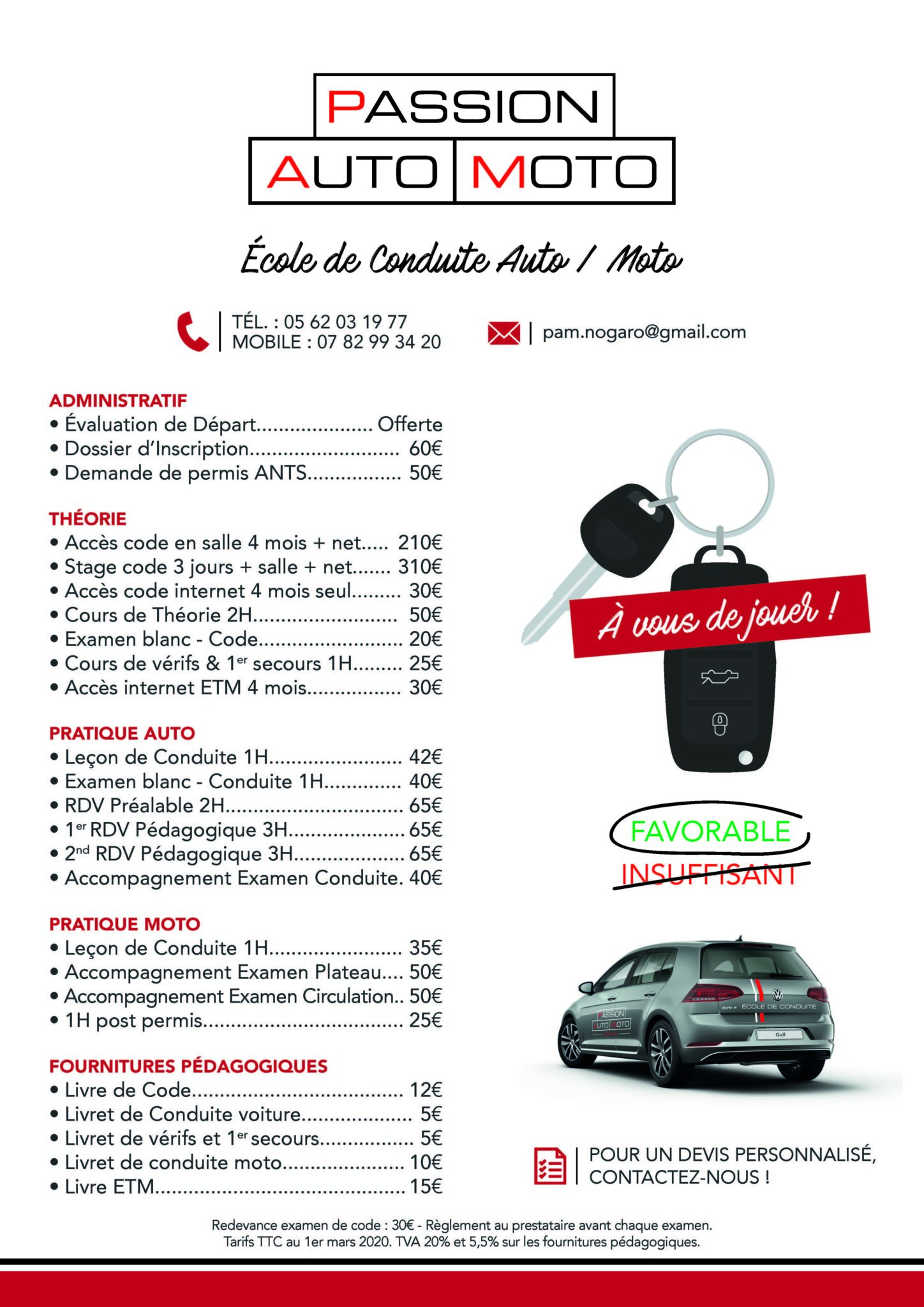 Permis moto Permis A Passion Auto Moto Nogaro